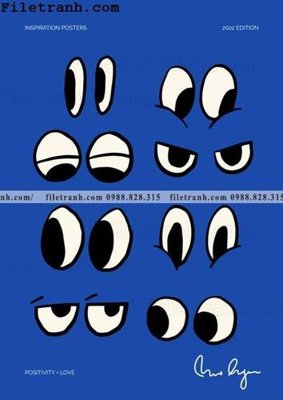 Download file buc tranh truu tuong mau xanh va trang cua Phap 119 (chất lượng in ấn)