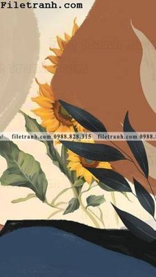 Hình ảnh file gốc in lụa buc tranh truu tuong ve hoa Morandi 104