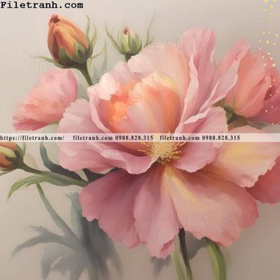 Tải file gốc buc tranh truu tuong ve hoa Morandi 133 (bản PSD) còn layer