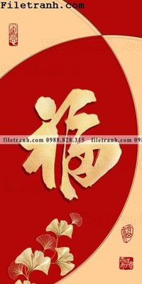 File tranh buc tranh va thu phap la vang 116 (file gốc) chuẩn màu in