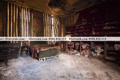 Tải file buc tranh ve nhung ngoi nha do nat o My 145 (gốc) in tranh tráng gương