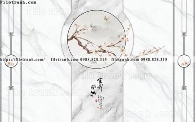 File ảnh buc tuong nen hoa va chim phao chi 321 (gốc) cho trang trí nhà hàng