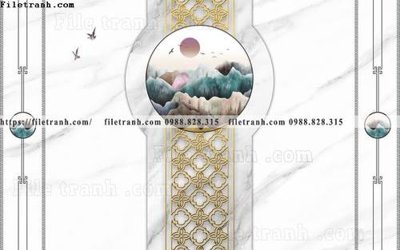 Tải file gốc in lụa buc tuong nen hoa va chim phao chi 323 siêu nét