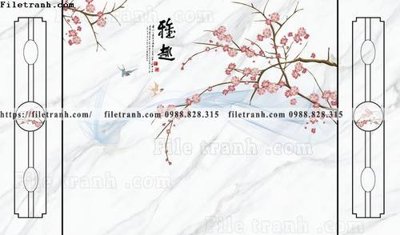 Download file buc tuong nen hoa va chim phao chi 326 (chuẩn in) chất lượng cao