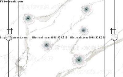 File tranh buc tuong nen hoa va chim phao chi 336 (ảnh gốc) chi tiết rõ ràng