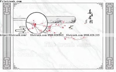 Tải file buc tuong nen hoa va chim phao chi 389 (gốc) làm file tranh quảng cáo