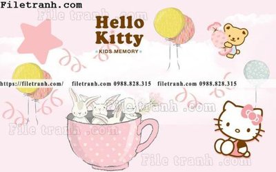 File tranh PSD buc tuong nen hoat hinh tre em630 chất lượng cao