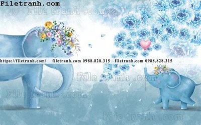 File PSD buc tuong nen hoat hinh tre em633 (bản gốc) cho nhà in