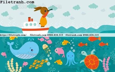 File PSD buc tuong nen hoat hinh tre em656 (gốc) tách lớp chi tiết