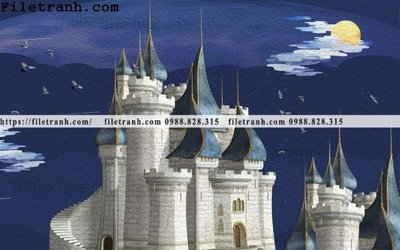 Tải file buc tuong nen hoat hinh tre em661 (ảnh gốc) in gạch 3D