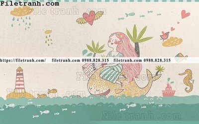 File gốc buc tuong nen hoat hinh tre em674 (in mica) làm bảng hiệu