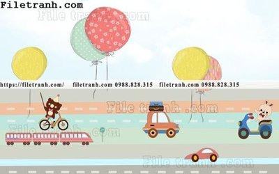 File tranh buc tuong nen hoat hinh tre em730 (ảnh gốc) độc quyền