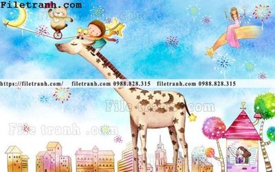 Tải file gốc buc tuong nen hoat hinh tre em735 (in khổ lớn) không vỡ