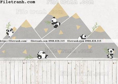 File tranh gốc PSD buc tuong nen hoat hinh tre em792 còn nguyên layer