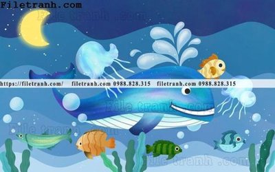 Tải file buc tuong nen hoat hinh tre em808 (gốc) để in ấn ngay