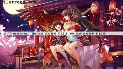 File gốc in ấn buc ve nhan vat anime trong game 209 độ phân giải cao