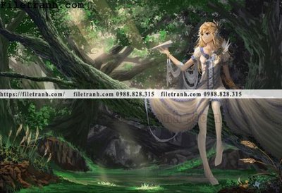 File gốc buc ve nhan vat anime trong game 247 (in tráng gương) nghệ thuật