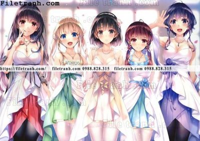 File tranh PSD buc ve nhan vat anime trong game 280 chất lượng cao