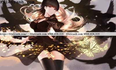 Tải file buc ve nhan vat anime trong game 286 (PSD) cho in tranh 3D