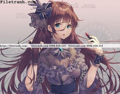 Tải file buc ve nhan vat anime trong game 327 (ảnh gốc) in tráng gương