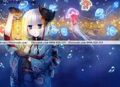 Tải file buc ve nhan vat anime trong game 387 (gốc) làm tranh trang trí