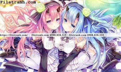 File tranh buc ve nhan vat anime trong game 543 (bản gốc) in canvas