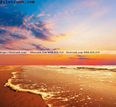 File tranh canh hoang hon tren bien 123 (ảnh gốc) không bị mờ