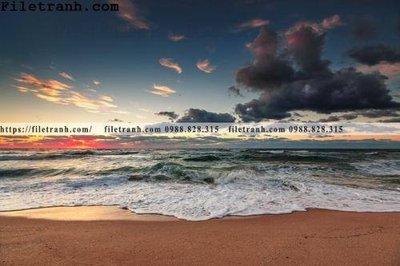 Tải file canh hoang hon tren bien 145 (ảnh gốc) in tráng gương