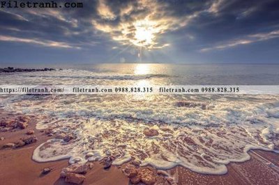 File tranh quảng cáo canh hoang hon tren bien 149 (file gốc) chuyên nghiệp