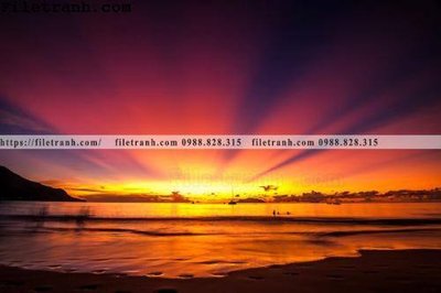 File in mica canh hoang hon tren bien 158 (ảnh gốc) đẹp