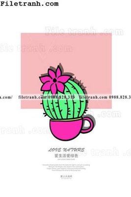 Mua file tranh gốc cay xanh tuoi nho 115 tại Filetranh.com