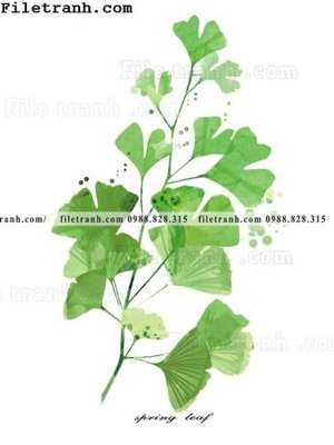 File tranh gốc in trần nhà cay xanh tuoi nho 181 3D