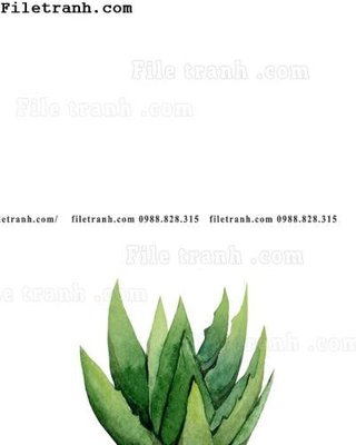 File tranh cay xanh tuoi nho 190 (bản gốc) in lụa 3D