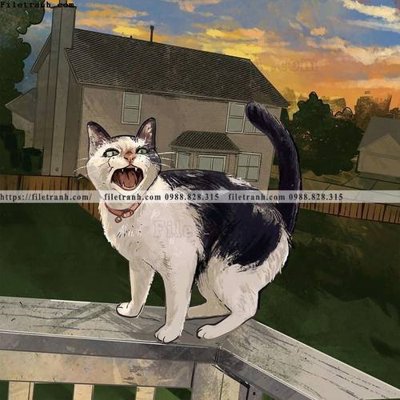 File in ấn chu meo ngo nghinh ve tay 522 chuyên nghiệp