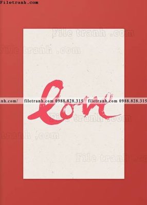 File tranh chu trung quoc thu phap mau do 509 (ảnh gốc) cho in ấn kỹ thuật số