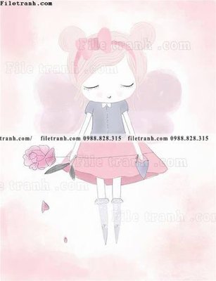 File in ấn co gai nhay mua mau nuoc 504 (bản gốc) sắc nét