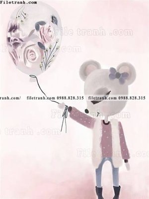 File tranh co gai nhay mua mau nuoc 513 (gốc) chủ đề thiên nhiên