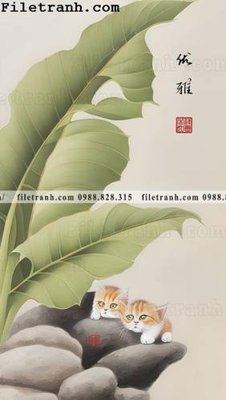 Tải file con meo truu tuong 118 (gốc) làm file thiết kế