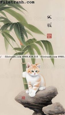 File ảnh con meo truu tuong 119 (gốc) trang trí khách sạn