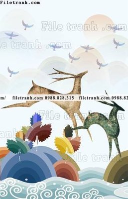 File gốc decor tranh bo tong hop 226 (in lụa) cao cấp