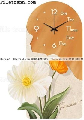 File in ấn dong ho trang tri nha hang dep 103 (bản gốc) từ file gốc