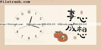 File ảnh dong ho trang tri nha hang dep 128 (gốc) in poster