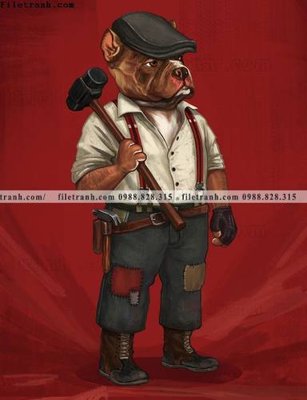 File tranh trang trí dong vat cao boi 104 (tải file gốc)