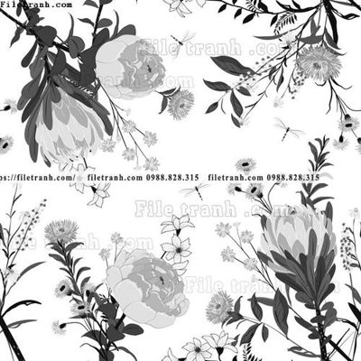 File tranh quảng cáo dong vat va hoa trang nha 185 (file gốc) chuyên nghiệp