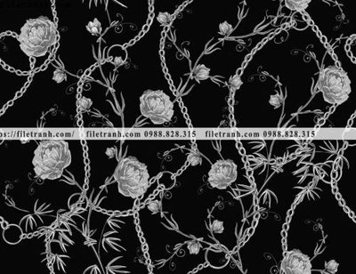 File tranh in trần 3D dong vat va hoa trang nha 255 (ảnh gốc)