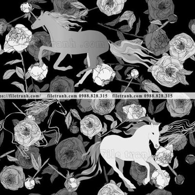 File tranh in tráng gương dong vat va hoa trang nha 285 (siêu nét)