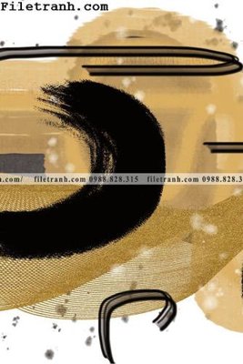 File tranh duong hinh hoc truu tuong 174 (bản gốc) in lụa 3D