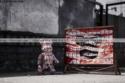 File gốc in ấn gau KAWS tranh treo 520 (sẵn sàng tải về)