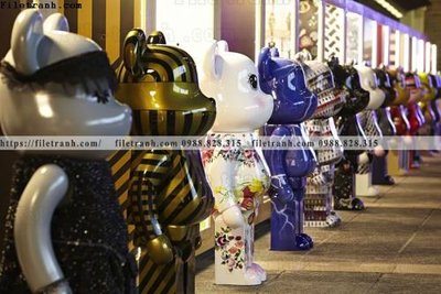 File PSD gau KAWS tranh treo 536 (nguyên bản) cho thiết kế