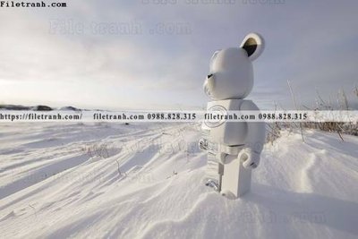 File gốc gau KAWS tranh treo 539 (in lụa) họa tiết 3D